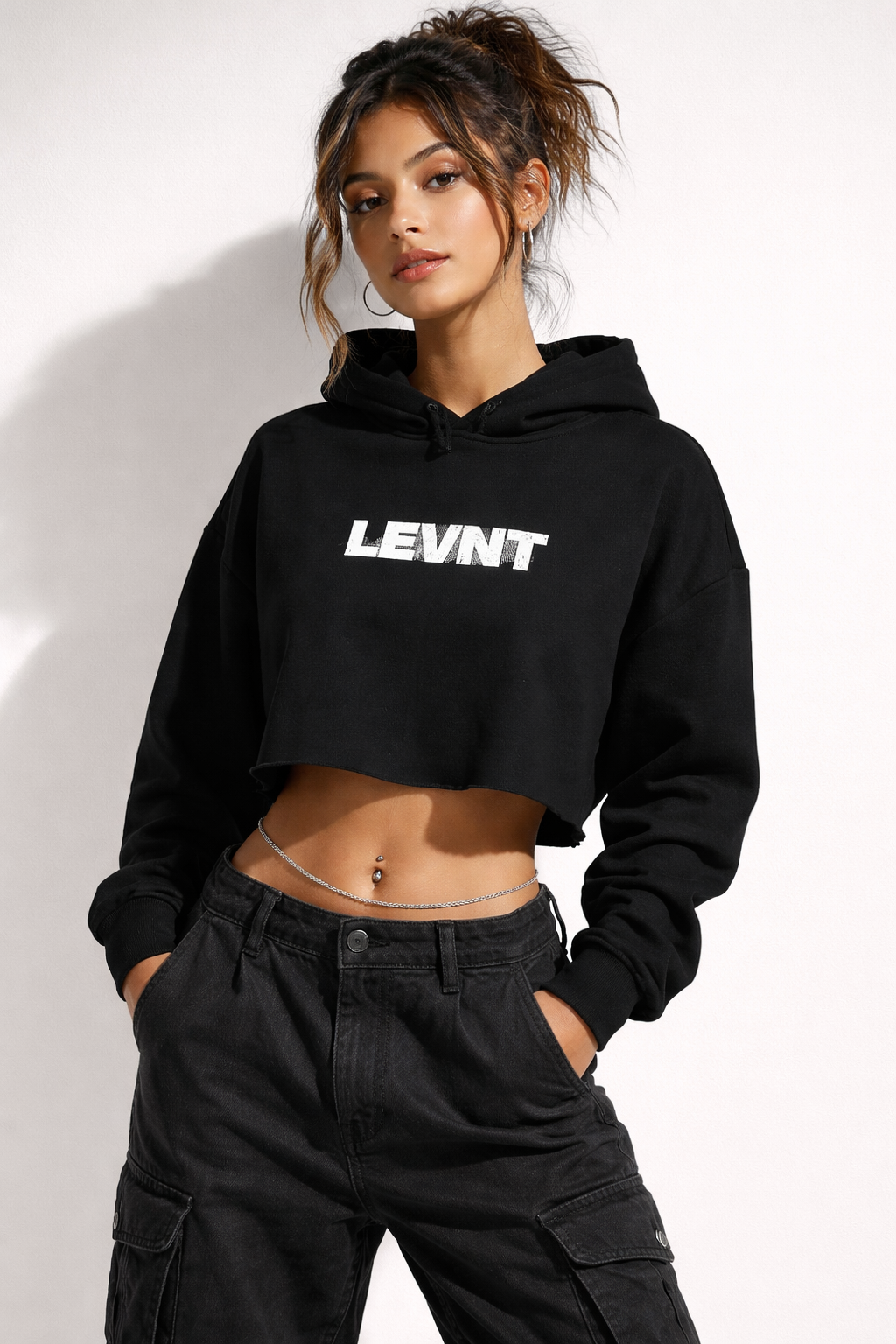 LEVNT Phase Crop Hoodie